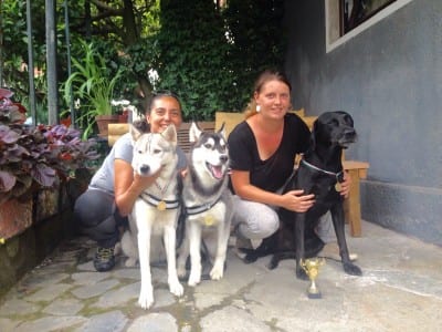 Tutte le "padovane": io con Luce e Brina, Loredana con Tatter